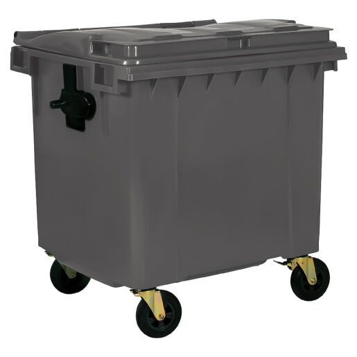 1100L GREY PLASTIC WASTE CONTAINER