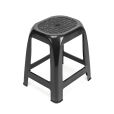 ANTHRACITE STACKABLE PLASTIC STOOL WITHOUT BACK
